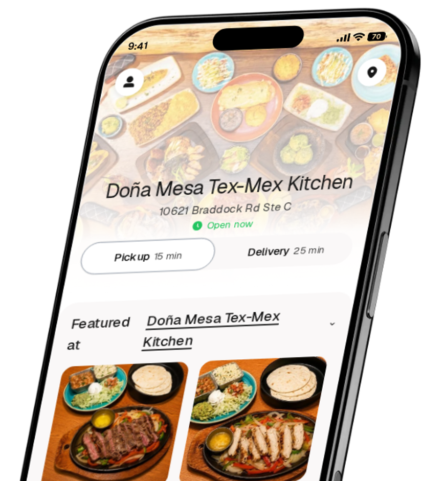 Doña Mesa Tex-Mex Kitchen app preview