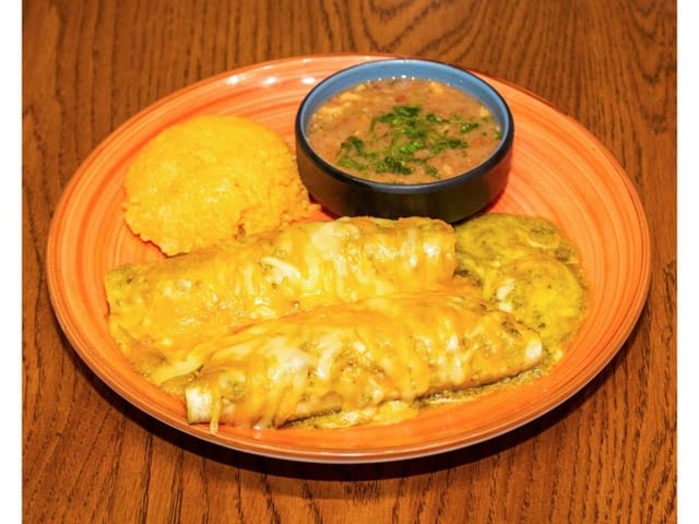 Cheese & Onion Enchiladas.