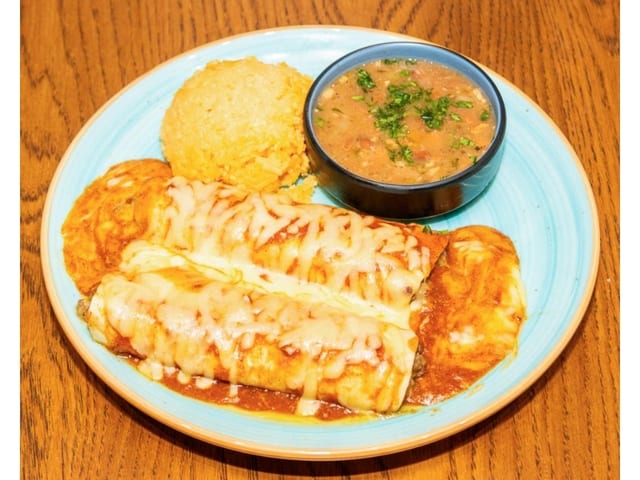 Seasoned Ground Beef Enchiladas.
